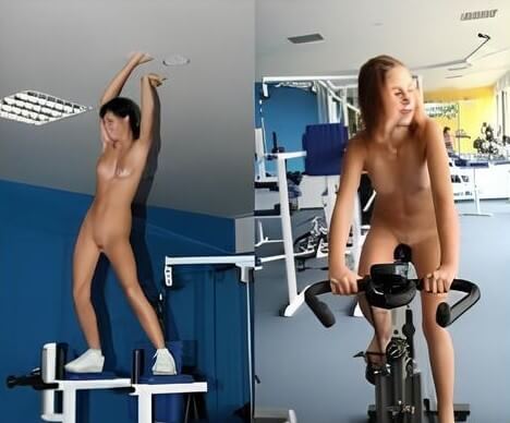 Nudists in the gym pics - nudism in the world