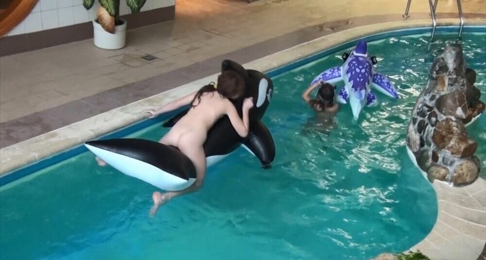 Naturism in the pool Full HD - nudism in the world