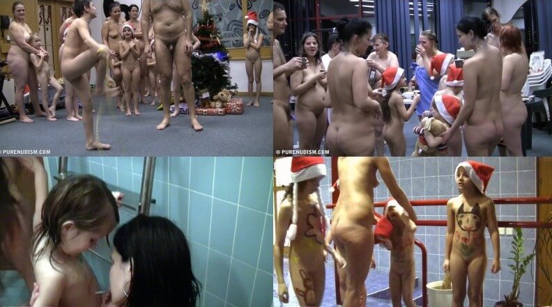 Christmas day Full HD video - nudism in the world