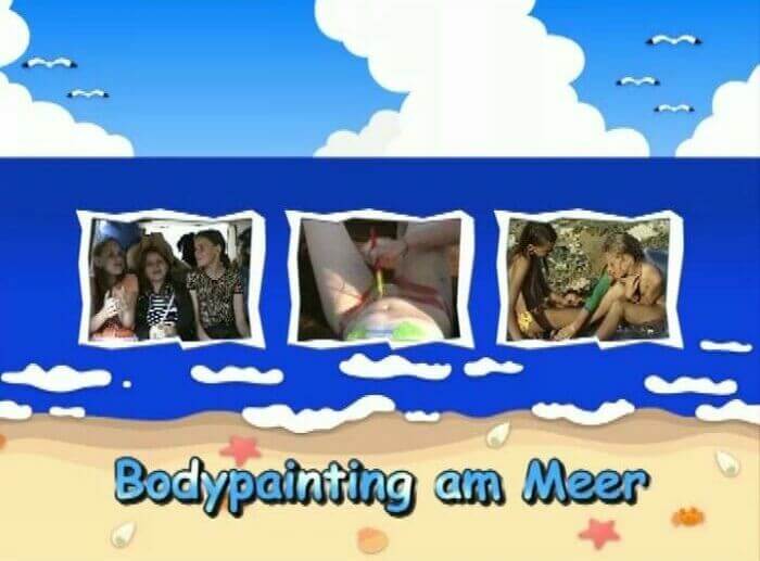 Naturistin: Bodypainting am Meer - nudism in the world