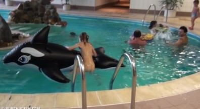 Naturism - Indoor dolphin ride Full HD upd - nudism in the world