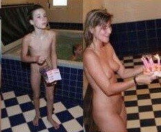 Naturists celebrates birthday photos - nudism in the world